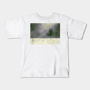 wolf in winter murder Kids T-Shirt